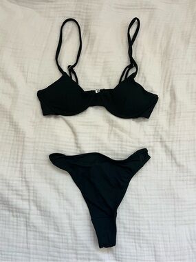 black bikini set